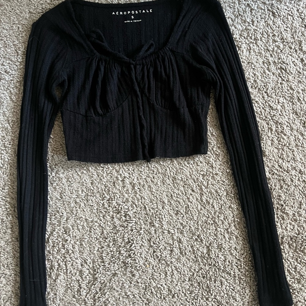 Aeropostale Black Long Sleeve Top